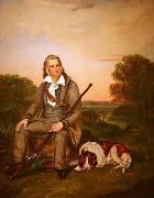 unknow artist Oil on canvas portrait of John James Audubon Sweden oil painting artist